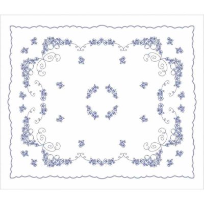 Beruška Vyšívání ubrus 120x140 cm jabloňové květy – Zboží Mobilmania