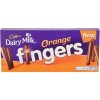 Sušenka Cadbury Fingers sušenky s polevou z mléčné čokolády s pomerančovou příchutí 114 g