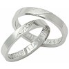 Prsteny Aumanti Snubní prsteny 70 Stříbro bílá