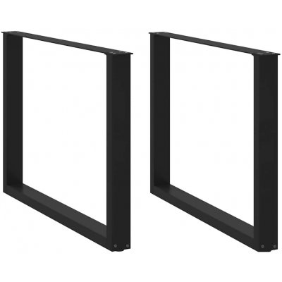 Omaxi 311351 Nohy k jídelnímu stolu ve tvaru U 2 ks černé 100 x 72-73 cm ocel – Zboží Dáma