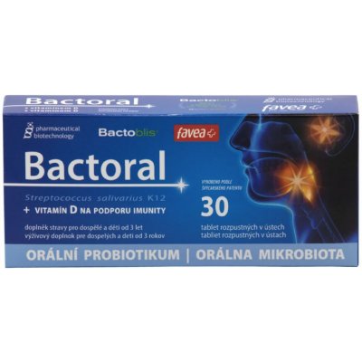 Favea Bactoral & vitamin D orální probiotikum 30 tablet – Hledejceny.cz