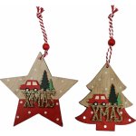Vánoční dřevěná ozdoba XMAS – Zboží Dáma
