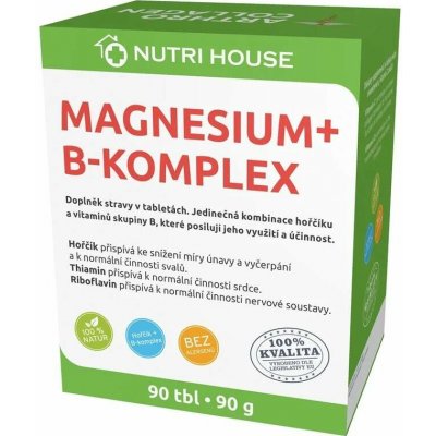 Nutri House Magnesium + B-komplex 90 tablet – Hledejceny.cz