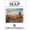 A USEFUL MAP - Praktická mapa centra Prahy s 69 ilustracemi historických památek stříbrná - Daniel Pinta