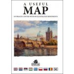 A USEFUL MAP - Praktická mapa centra Prahy s 69 ilustracemi historických památek stříbrná - Daniel Pinta – Hledejceny.cz