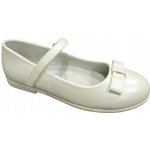 Wojtyłko dívčí balerínky bílé perleťové boty k šatům na suchý zip – Zboží Mobilmania