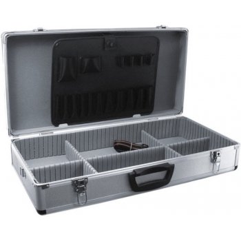 DEDRA Hliníkový kufr na nářadí 640x320x150 stříbrný