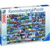 Puzzle Ravensburger 170807 99 krásná místa 3000 dílků