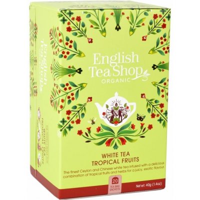 ENGLISH TEA SHOP White tea tropical fruits tropické ovoce bílý čaj porc. 20 x 1,5 g – Zboží Mobilmania