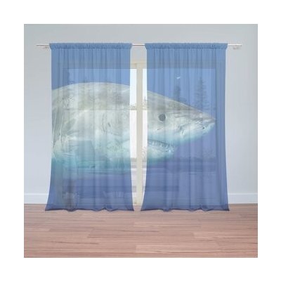 Sablio Záclony Žralok: 2ks 150x250cm – Hledejceny.cz