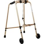 Hundred RF-100 Hliníkový skládací chodítko hnědé – Zboží Dáma
