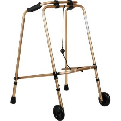 Hundred RF-100 Hliníkový skládací chodítko hnědé – Zboží Dáma