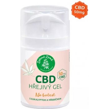Zelená Země CBD hřejivý gel 50 g