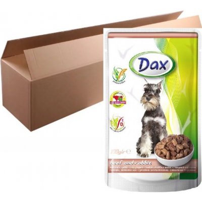 Dax Dog hovězí & králík 24 x 100 g – Zboží Mobilmania