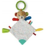 Clementoni Chrastítko plyšová mazlící dečka s úchytem Medvídek – Zbozi.Blesk.cz