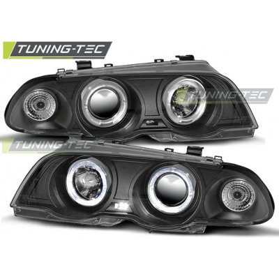 Tuning-Tec Přední čirá světla BMW 3 E46 (1997 - 2001) - černé - Angel Eyes – Hledejceny.cz