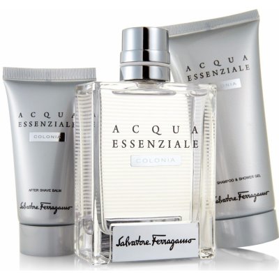 Salvatore Ferragamo Acqua Essenziale Colonia EDT 100 ml + sprchový gel 100 ml + balzám po holení 50 ml dárková sada – Zboží Mobilmania