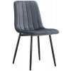 Jídelní židle Kondela Ramita typ 1 tmavě šedá velvet látka / černá