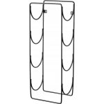 IKEA SNOSPIRA Stojan na 4 lahve vína, černý – Zboží Dáma