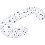 NEW BABY Povlak na kojící polštář ve tvaru C Hvězdy šedé – Zboží Dáma