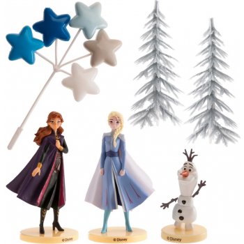 Figurka na Frozen sada Elsa, Anna a olaf stromy a hvězdy Dekora