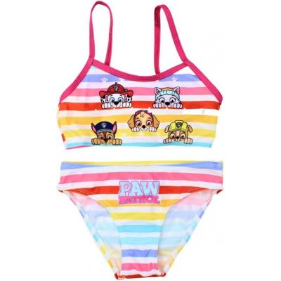 E plus M · Dětské / dívčí dvoudílné pruhované plavky / bikiny Tlapková patrola - Paw Patrol – Zboží Mobilmania