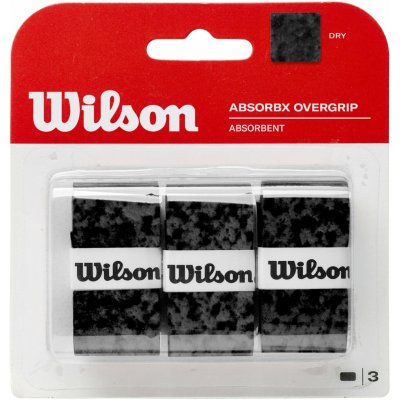 Wilson AbsorbX Overgrip 3 ks Black – Hledejceny.cz