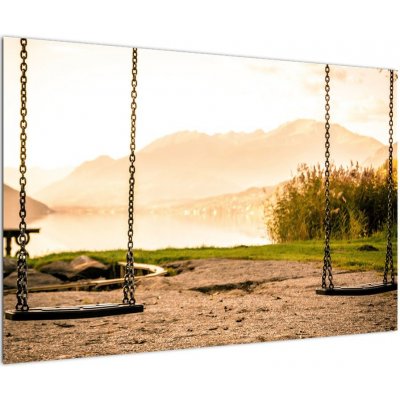 Obraz houpačky v přírodě, jednodílný 90x60 cm – Sleviste.cz