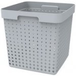 Plast Team Košík Seoul XL Square 29,9 x 29,9 cm šedý – Sleviste.cz