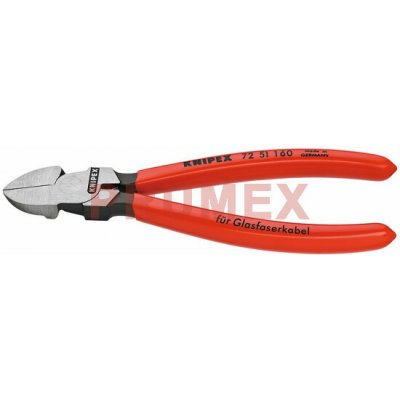 KNIPEX 72 51 160 Boční štípací kleště na světlovody (optické kabely), plastové návleky, 160 – Zboží Dáma