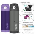 Thermos FUNtainer 470 ml černá – Zboží Dáma