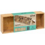 5Five® Bambusový organizér s 2 odnímatelnými přepážkami SEPA 15x38cm – Zboží Dáma