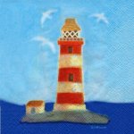 Ubrousek 33x33cm Maják pruhy – Sleviste.cz