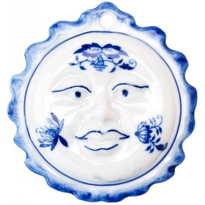 Cibulák Vánoční ozdoba sluníčko oboustranné 10 cm originální cibulákový porcelán Dubí cibulový vzor 10622 – Hledejceny.cz