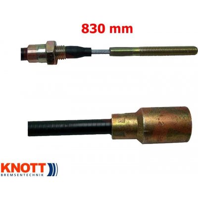 Knott Lanovod brzdový 830/1040 mm, závit M8 – Zboží Dáma