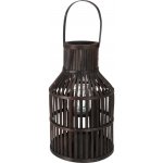 Dřevěná lampa se závěsem – tmavě hnědá, 25,5 × 42 cm – Hledejceny.cz