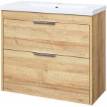 Mereo Vigo CN322 s keramickým umyvadlem 81 cm dub Riviera – Sleviste.cz