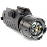 ASG Taktická LED svítilna s laserem pro montáž na běžnou Picatiny lištu – Zboží Mobilmania