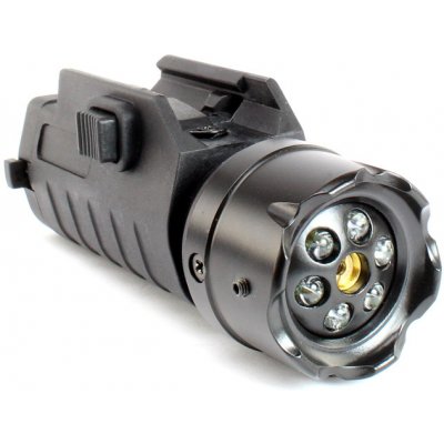 ASG Taktická LED svítilna s laserem pro montáž na běžnou Picatiny lištu – Zboží Mobilmania