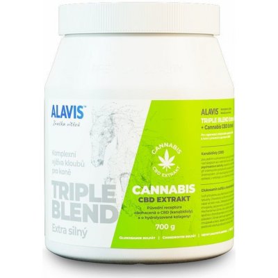 Alavis Triple Blend Extra silný + Cannabis CBD Extrakt 2 x 700 g