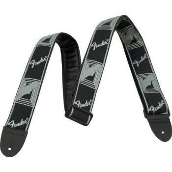 Fender Monogrammed Strap Black-Light Grey-Dark Grey