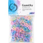 Pevné elastické gumičky do vlasů 500 ks – pastelové – Zboží Dáma