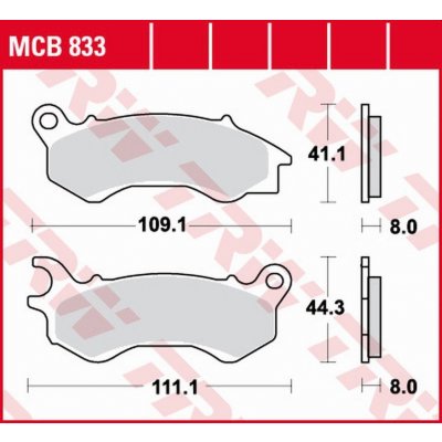 TRW ZF brzdové destičky KH603 sintrované HONDA NSC 50/110 12-, PCX 125/150 10-, KYMCO PEOPLE 125 16-, PEUGEOT DJANGO 50/125/150 14-, přední | Zboží Auto