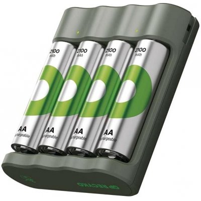 GP Eco E441 + 4× AA 2100mAh 1604844110 – Zboží Mobilmania