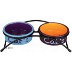 Trixie keramická sada misek Eat on Feet - 2 x 300 ml / 12 cm – Sleviste.cz