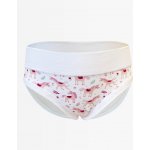 Gina dětské kalhotky klasické dívčí úzký bok, šité s potiskem Disco XIX 20028P bílá cukrová – Sleviste.cz