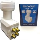 DI-WAY White Leopard line LNB QUAD 0,1dB