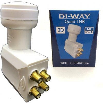 DI-WAY White Leopard line LNB QUAD 0,1dB – Zboží Mobilmania