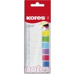 Kores Samolepicí záložky Kores Index Strips - 8 x 15 lístků / průhledné 67888 – Sleviste.cz