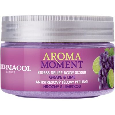 Dermacol Aroma Moment Grape & Lime tělový peeling 200 g – Sleviste.cz